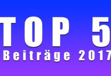 Die TOP 5 Beiträge in 2017