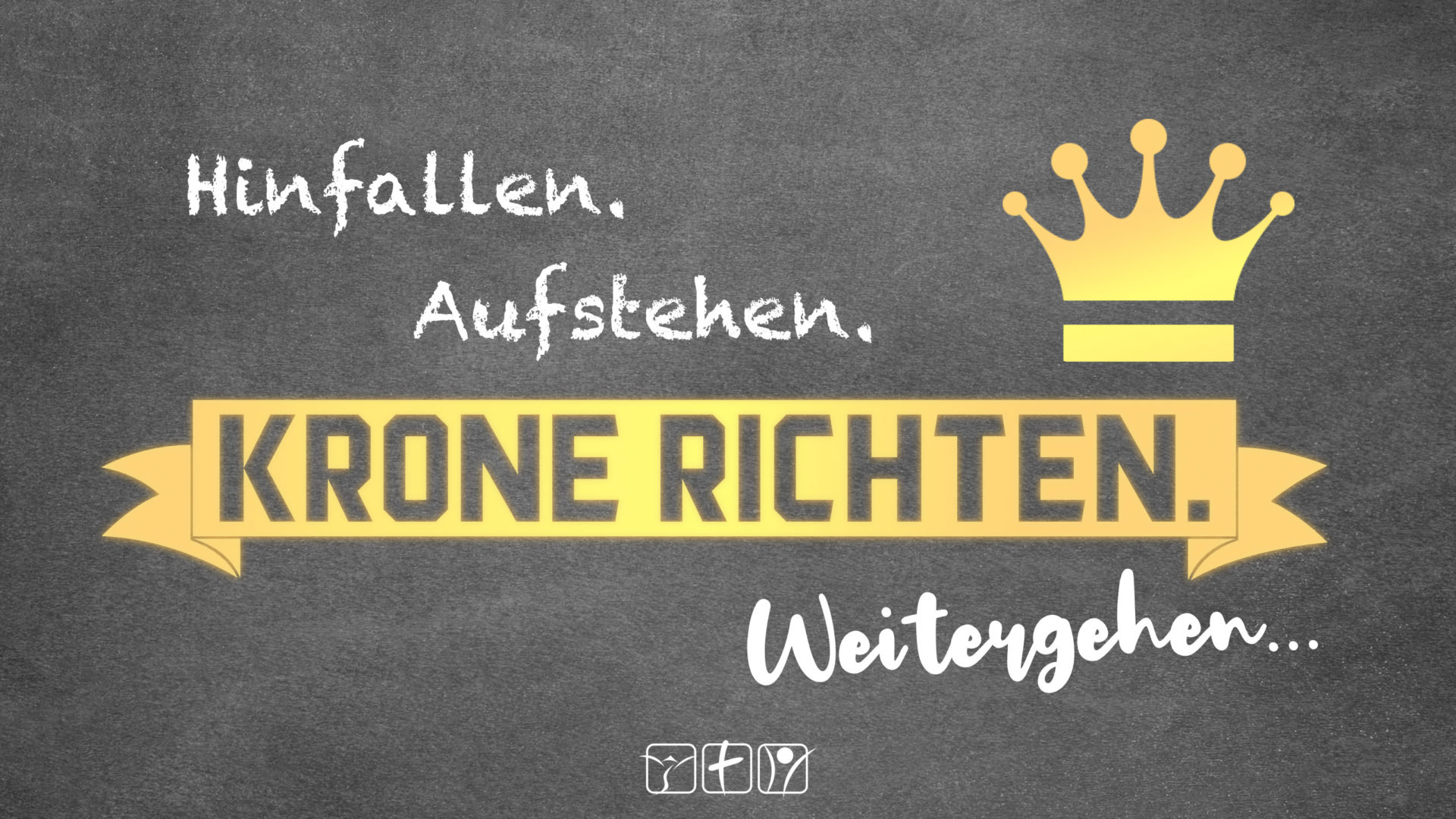 Hinfallen. Aufstehen. Krone richten. Weitergehen. davidbrunner.de